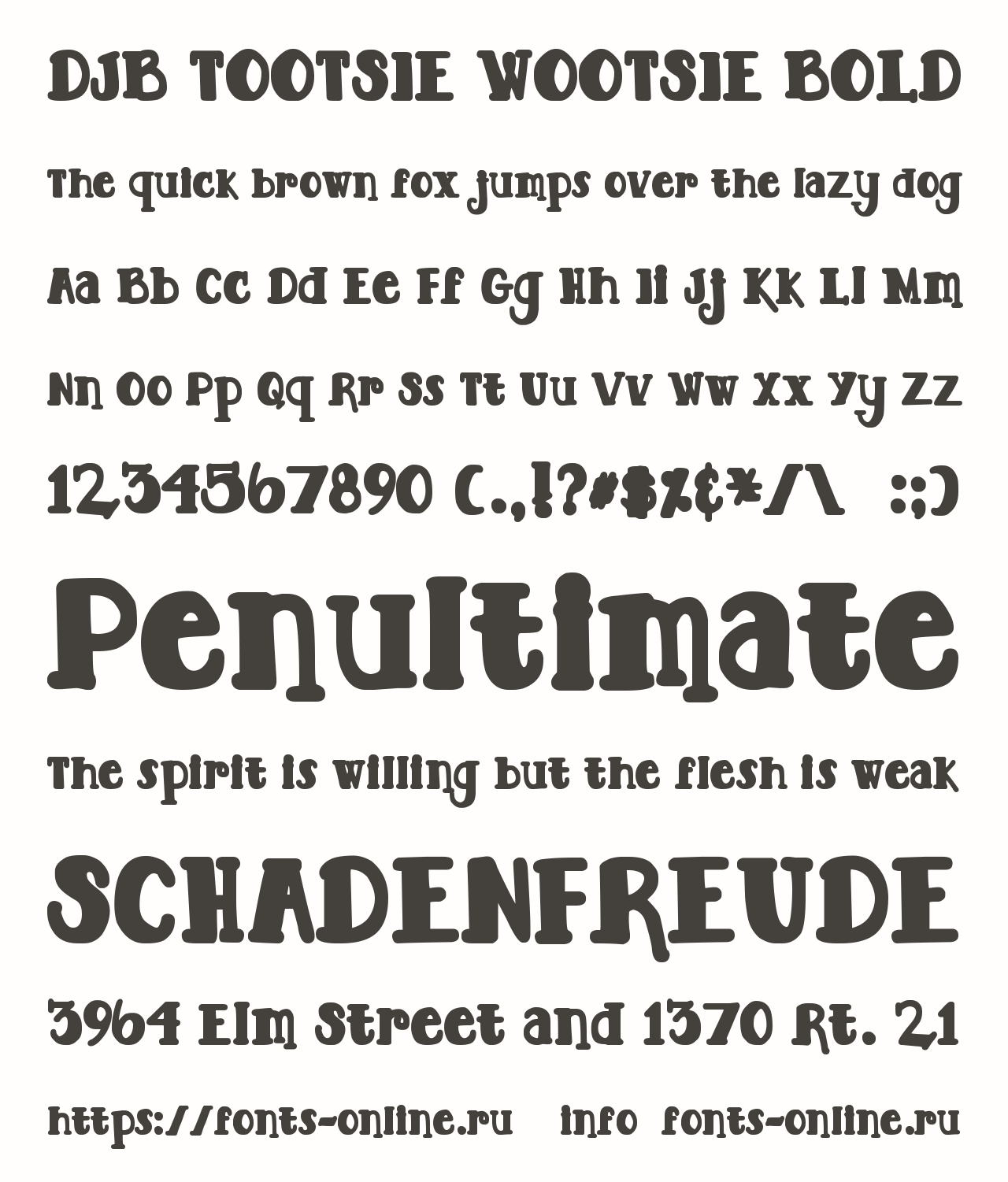 DJB TOOTSIE WOOTSIE BOLD Free Font Download